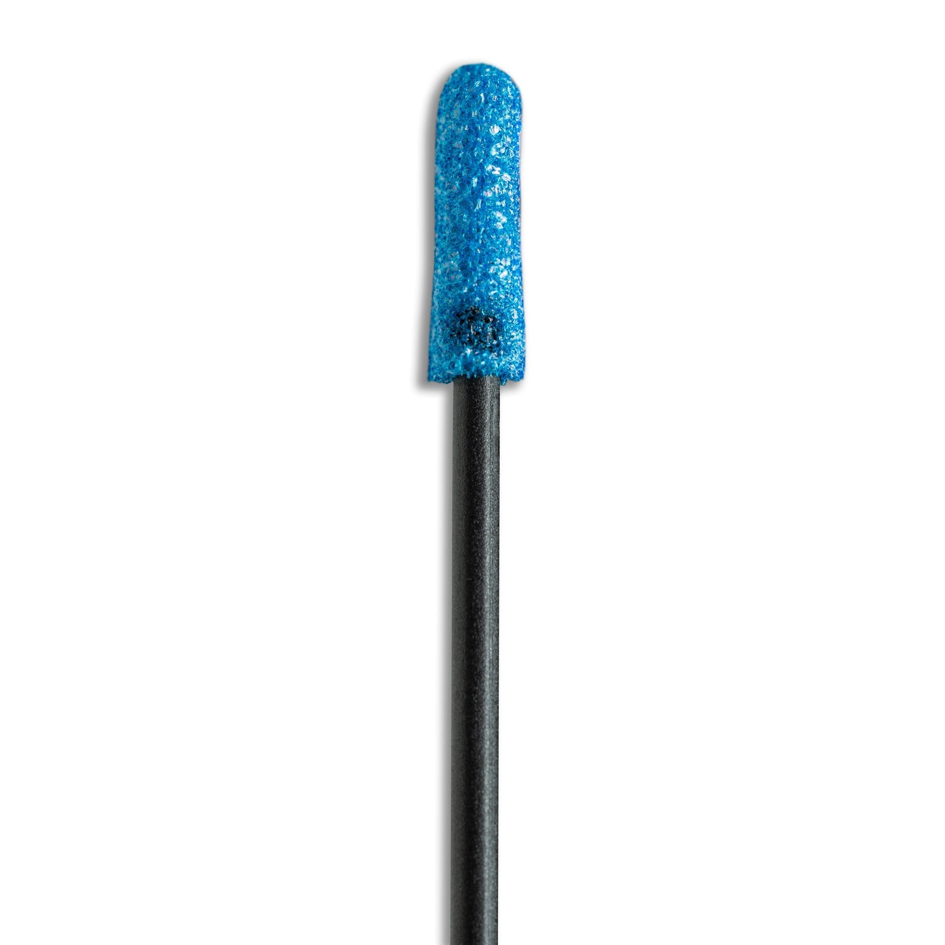 1273-PFB BL - PurSwab 3’’ Blue Mini-tip Foam Swab w/Black Polypropylene Handle