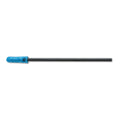 1273-PFB BL - PurSwab 3’’ Blue Mini-tip Foam Swab w/Black Polypropylene Handle