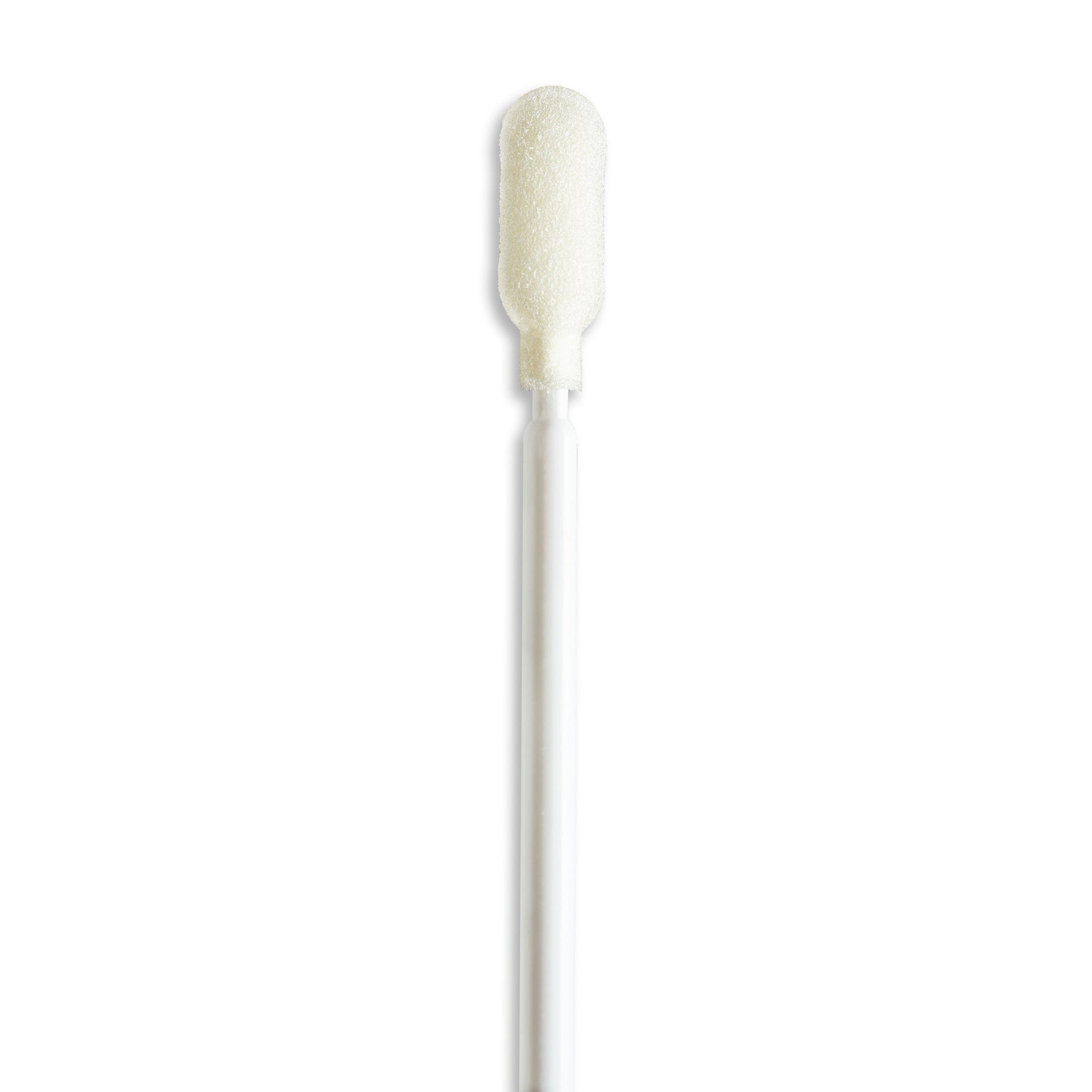 PurSwab 6" Spatula Foam Swab w/White Polypropylene Handle
