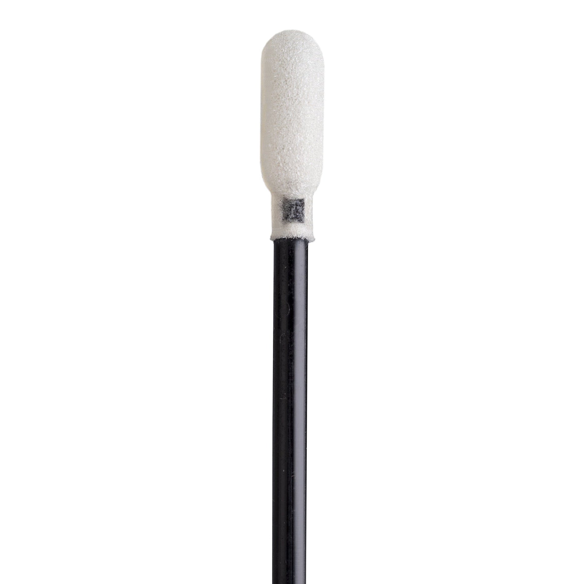 1276 BK - PurSwab 6’’ Spatula Foam Swab w/Black Polypropylene Handle