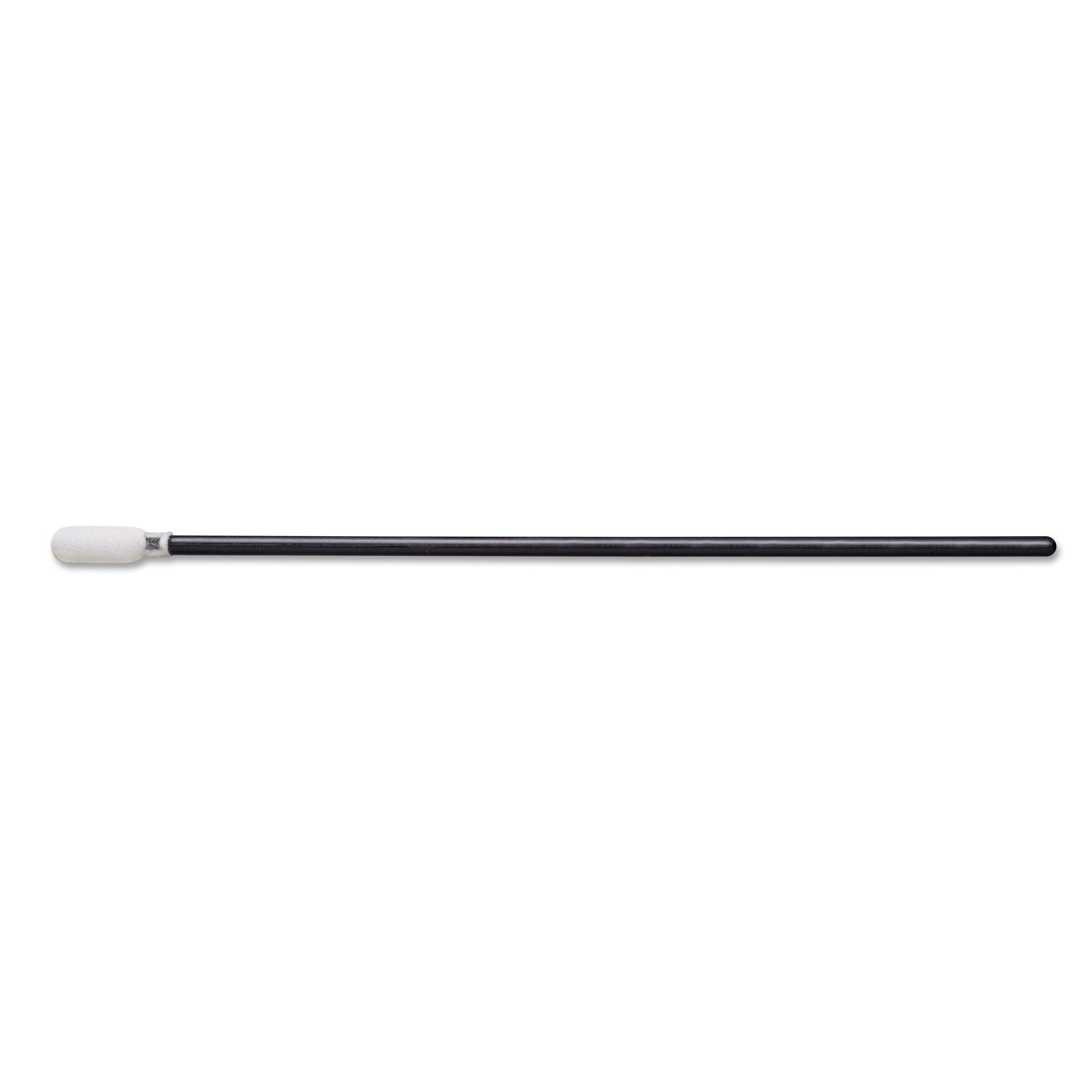 1276 BK - PurSwab 6’’ Spatula Foam Swab w/Black Polypropylene Handle