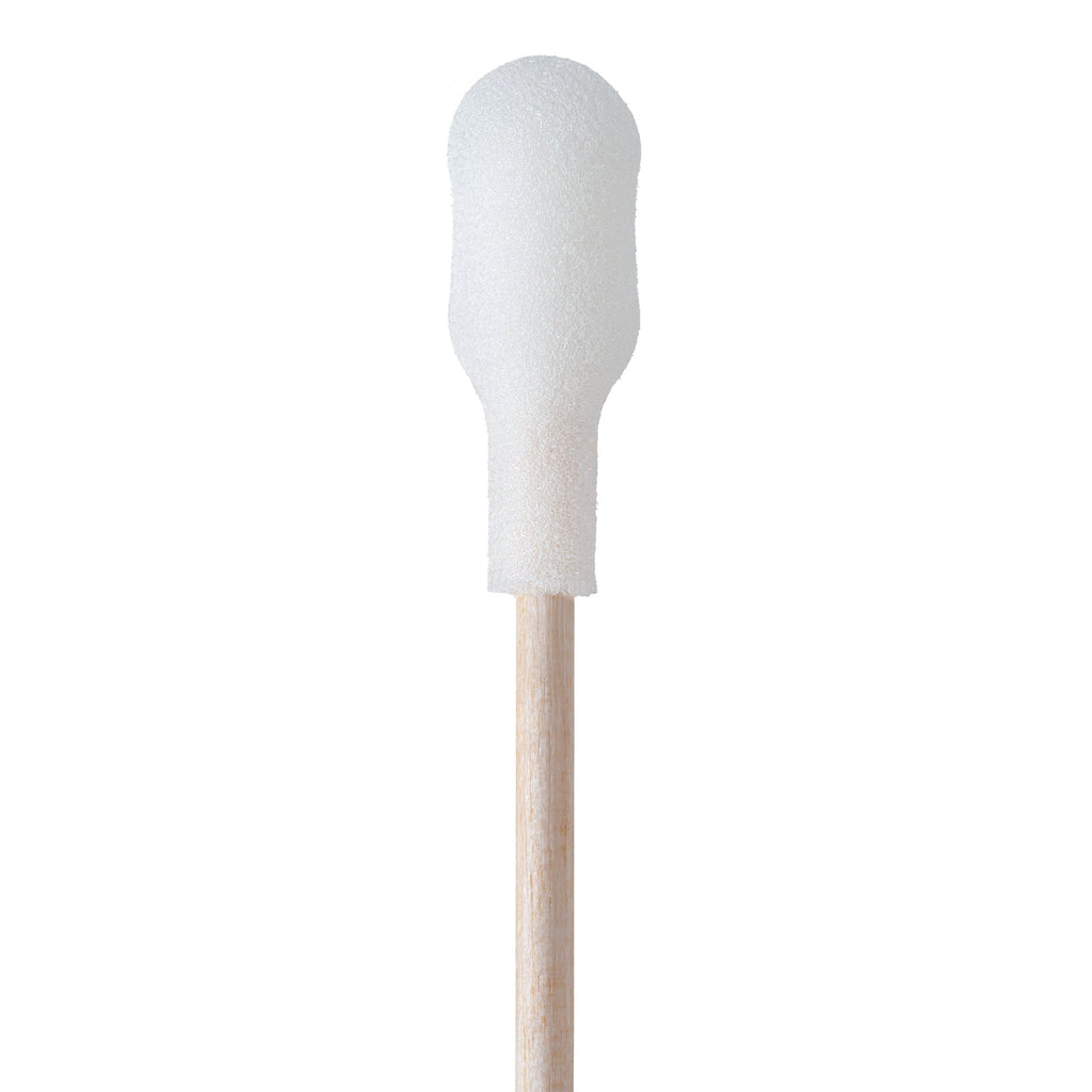 1806-WCF - PurSwab 6’’ Standard Foam over Cotton Swab w/Wooden Handle