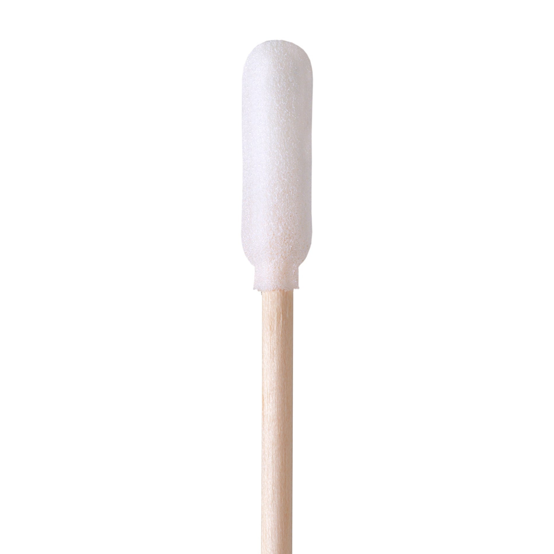 1806-WCSFB - PurSwab 6’’ Small Foam over Cotton Swab w/Wooden Handle Bulk