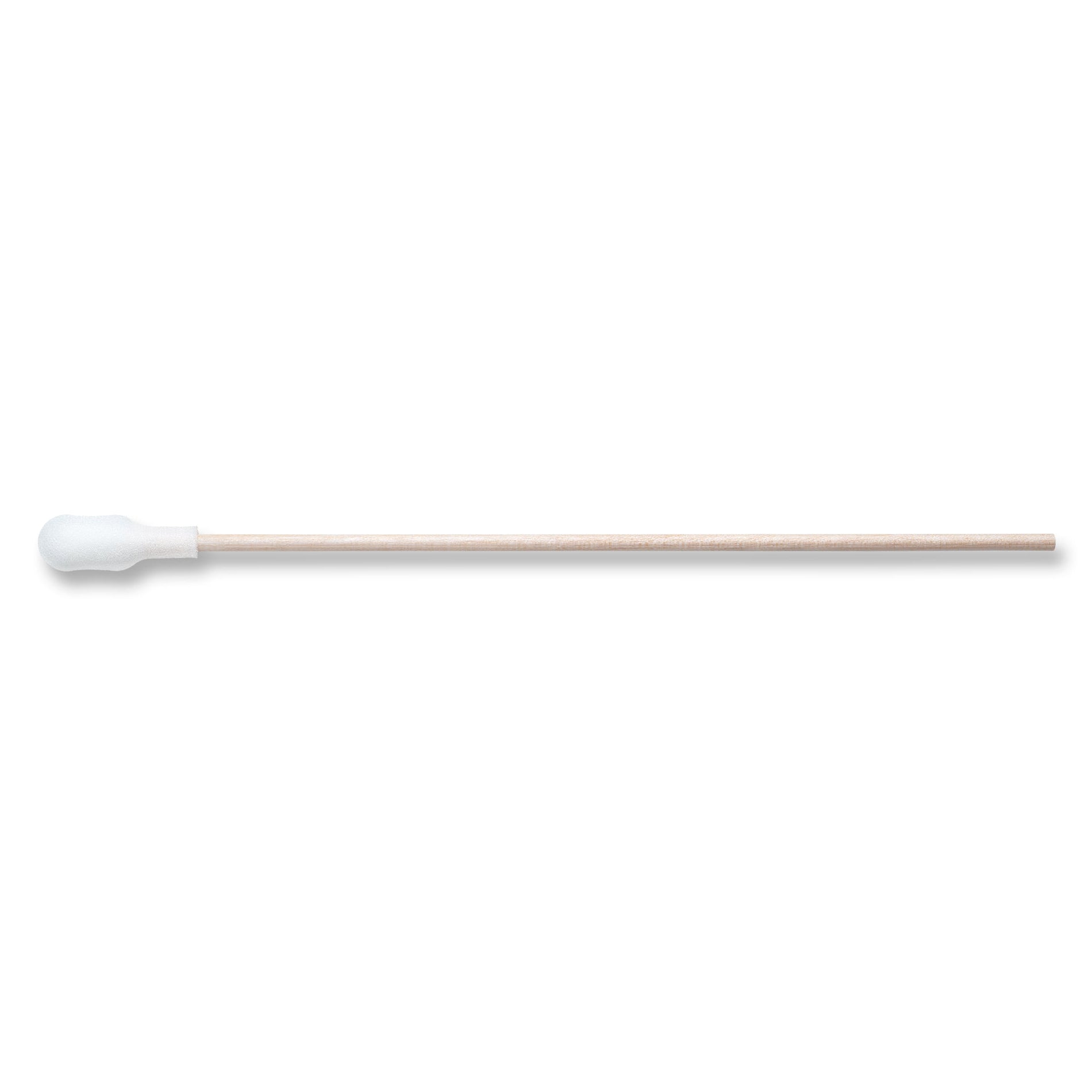PurSwab 6" Standard Foam over Cotton Swab w/Wooden Handle, Bulk