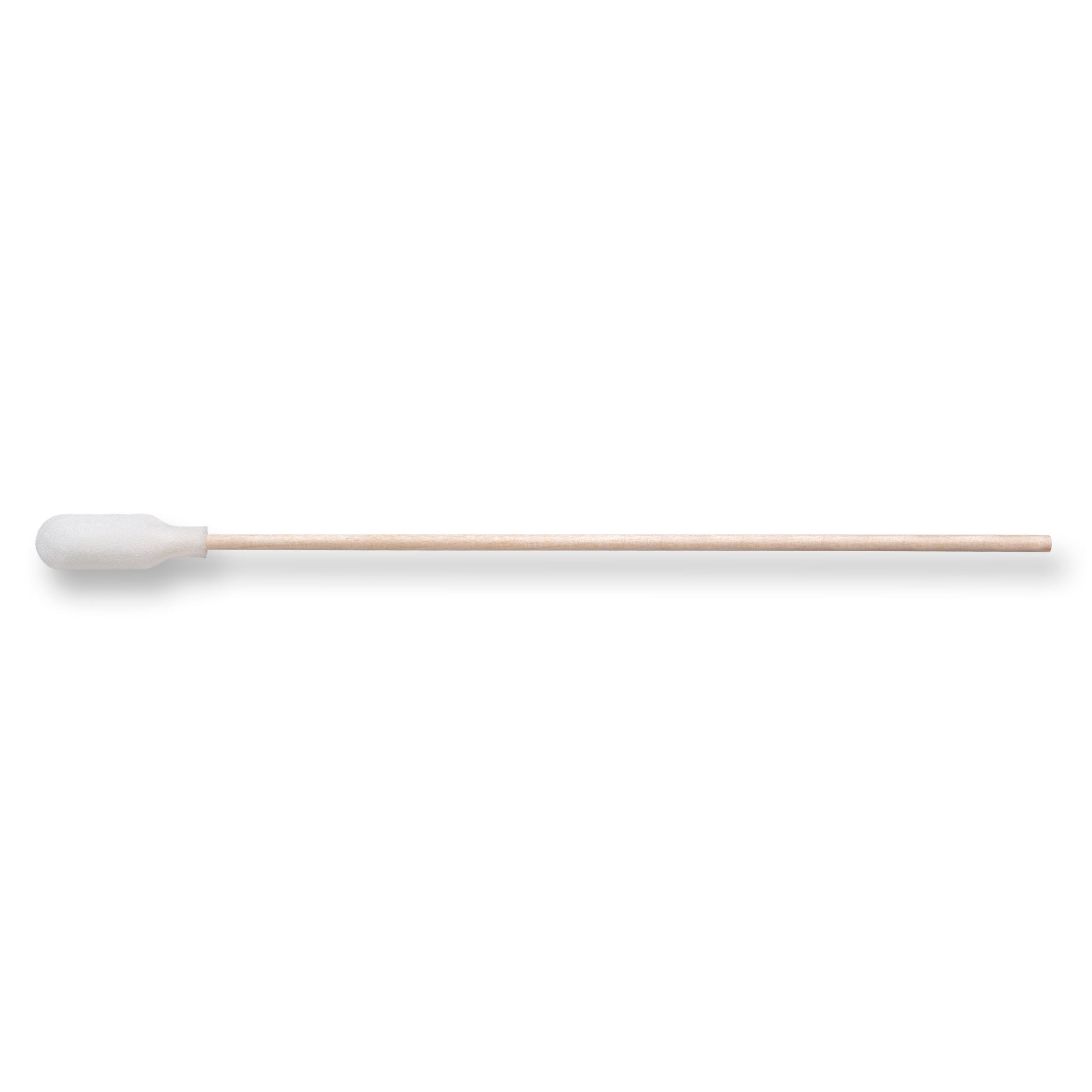PurSwab 6" Large Foam over Cotton Swab w/Wooden Handle