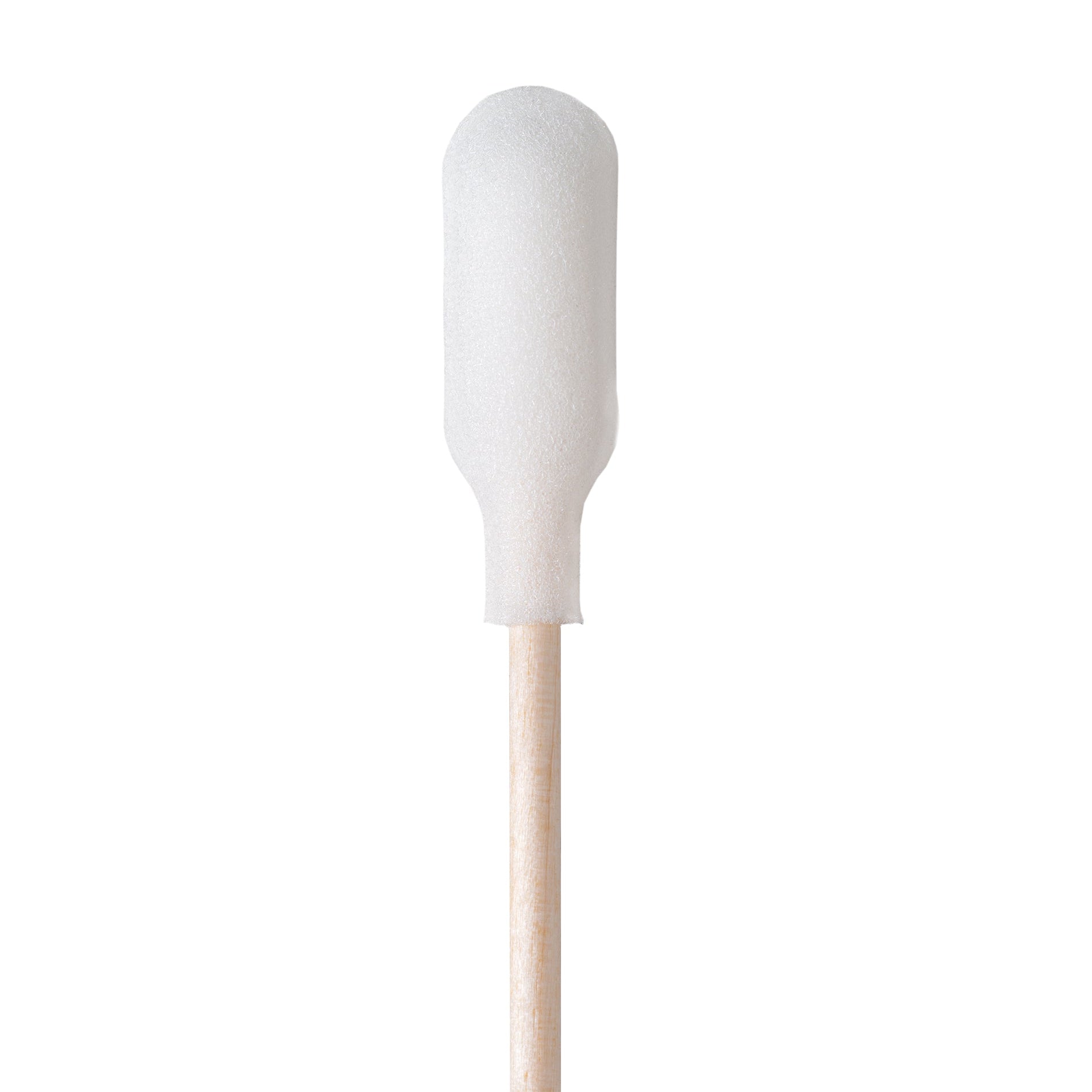 PurSwab 6" Large Foam over Cotton Swab w/Wooden Handle