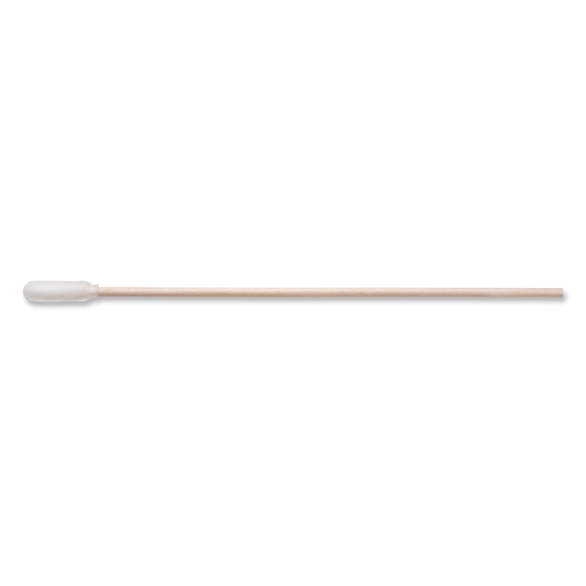 PurSwab 6" Small Foam over Cotton Swab w/Wooden Handle, Bulk
