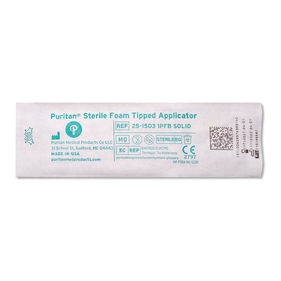 Puritan 3’’ Sterile Standard Foam Swab w/Polystyrene Handle