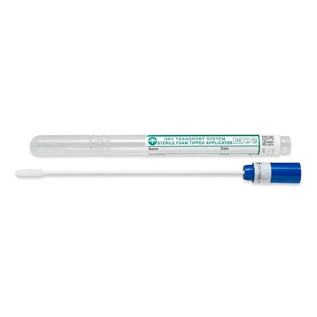 Puritan 6’’ Sterile Standard Foam Swab w/Plastic Handle &
