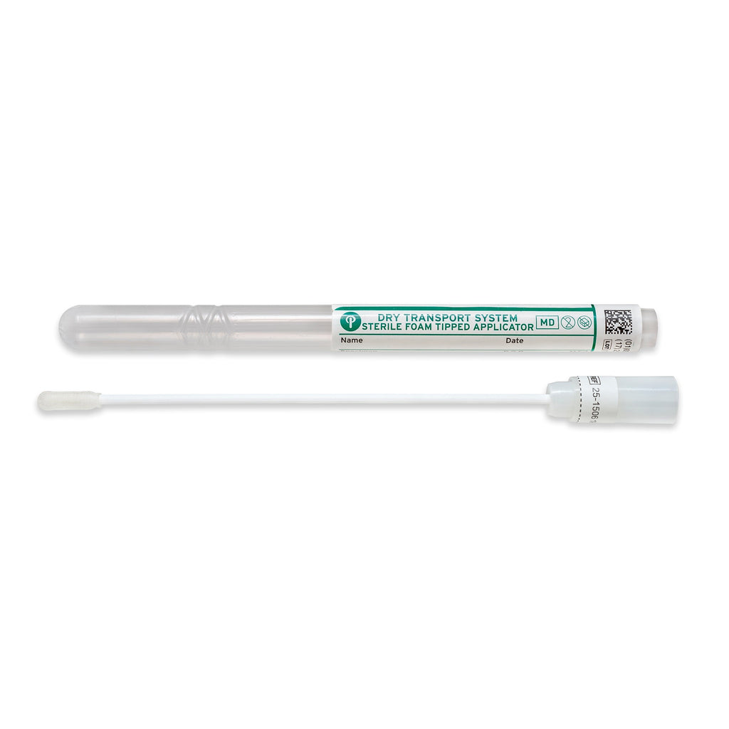 Puritan 6’’ Sterile Standard Foam Swab w/ Plastic Handle &