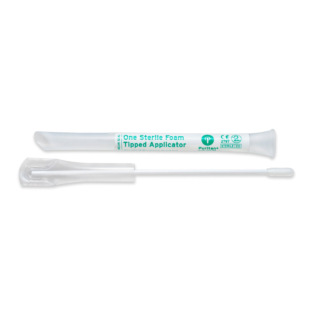 25-1506 1PF TT MC - Puritan 6’’ Sterile Standard Foam Swab w/Plastic Molded Cap