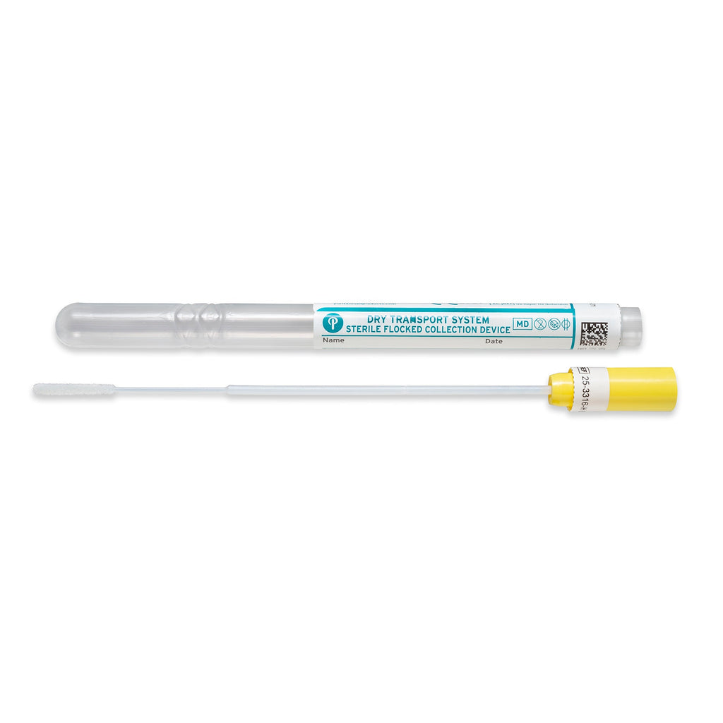 25-3316-H EMB 100 BT - HydraFlock 6’’ Sterile Mini-tip Flock Swab w/ Plastic Handle & Tube