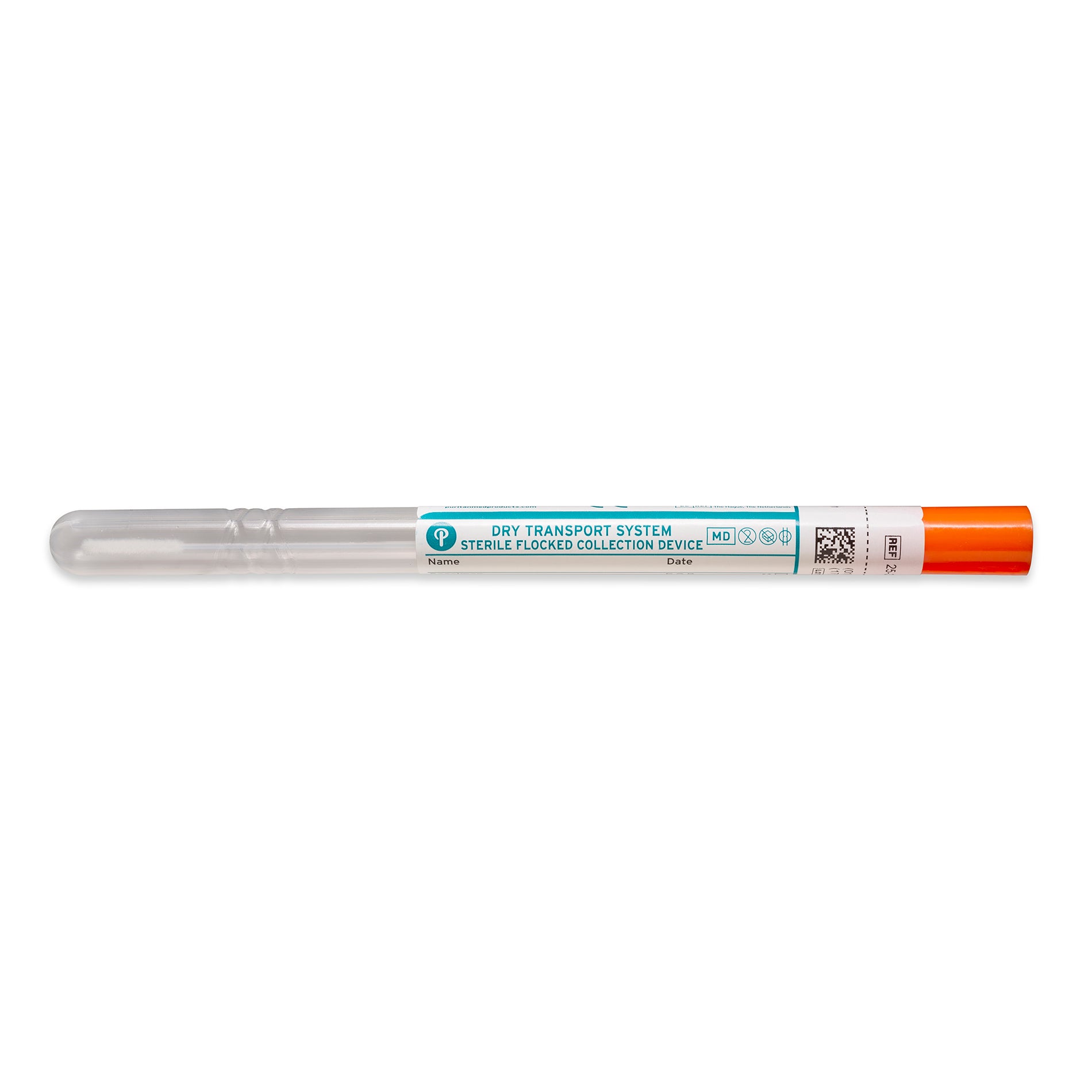 PurFlock Ultra 6" Sterile Ultrafine Flock Swab w/ Plastic Handle & Dry Transport Tube