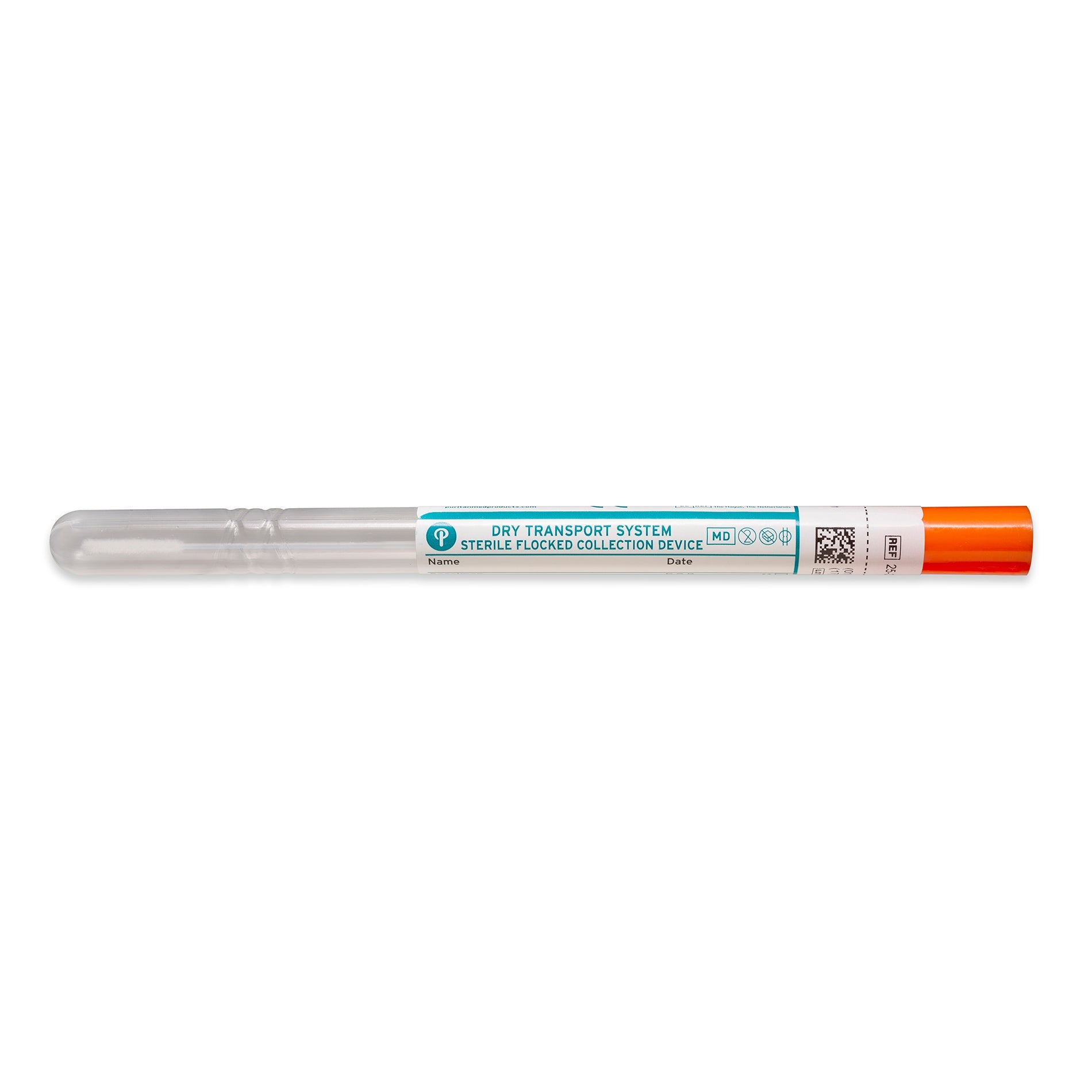25-3317-U BT - PurFlock Ultra 6’’ Sterile Ultrafine Flock Swab w/ Plastic Handle & Dry Transport Tube