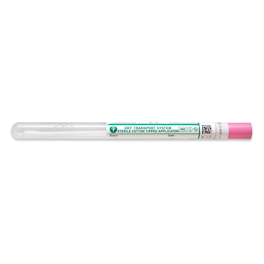 25-806 1PC BT - Puritan 6’’ Sterile Standard Cotton Swab w/ Plastic Handle & Tube