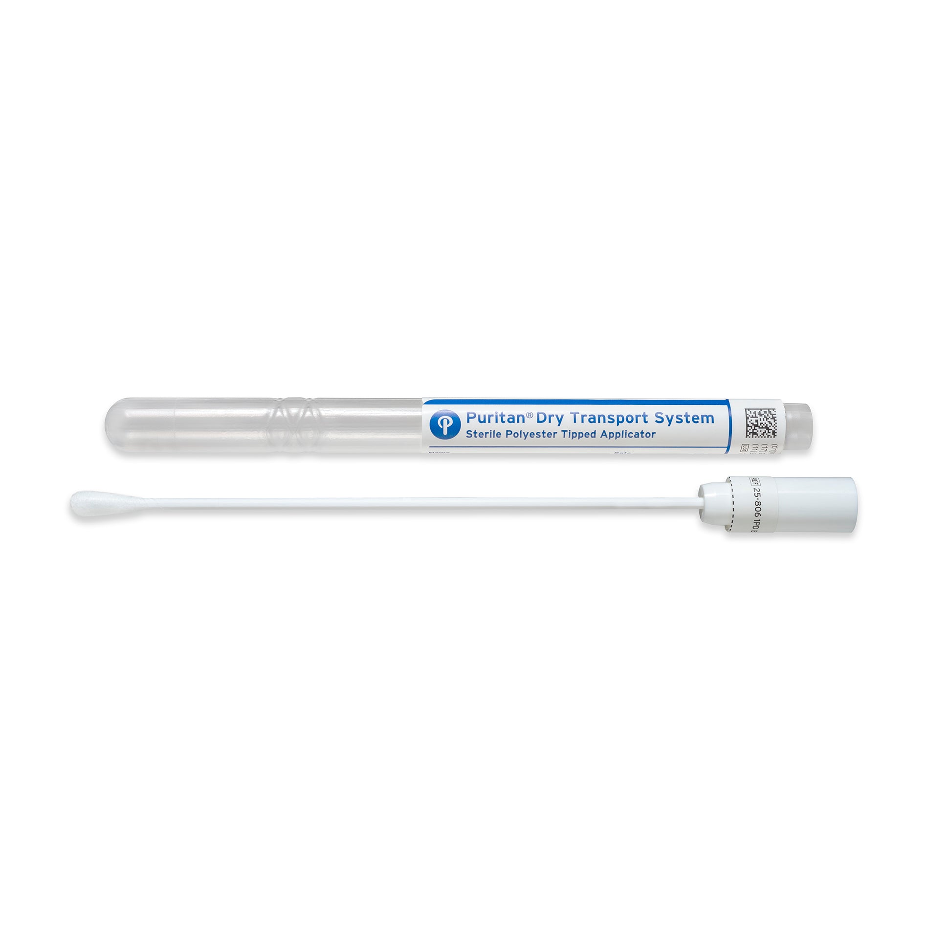 25-806 1PD BT - Puritan 6’’ Sterile Standard Polyester Plastic Handle Swab & Tube