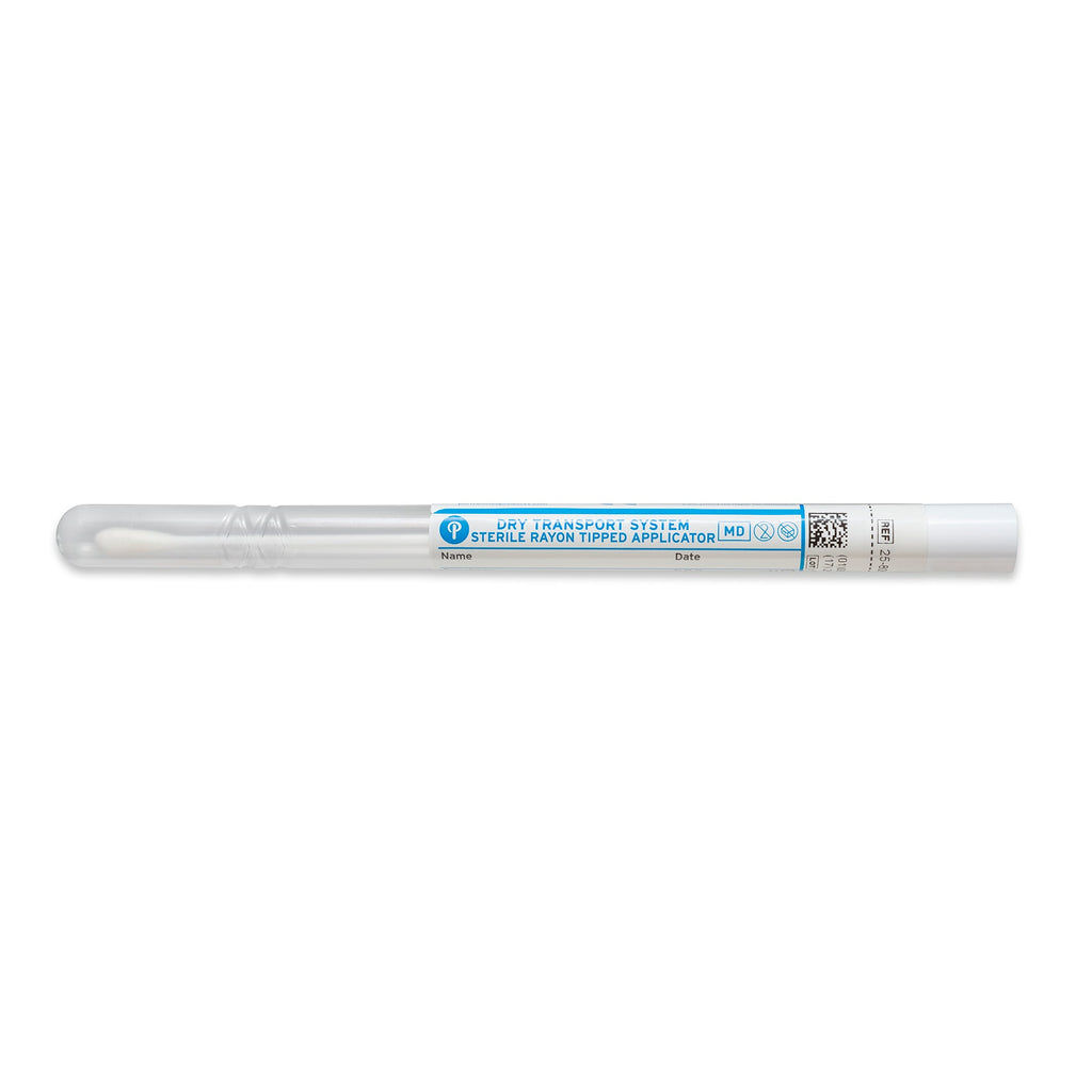 25-806 1PR BT - Puritan 6’’ Sterile Standard Rayon Swab w/Plastic Handle & Tube