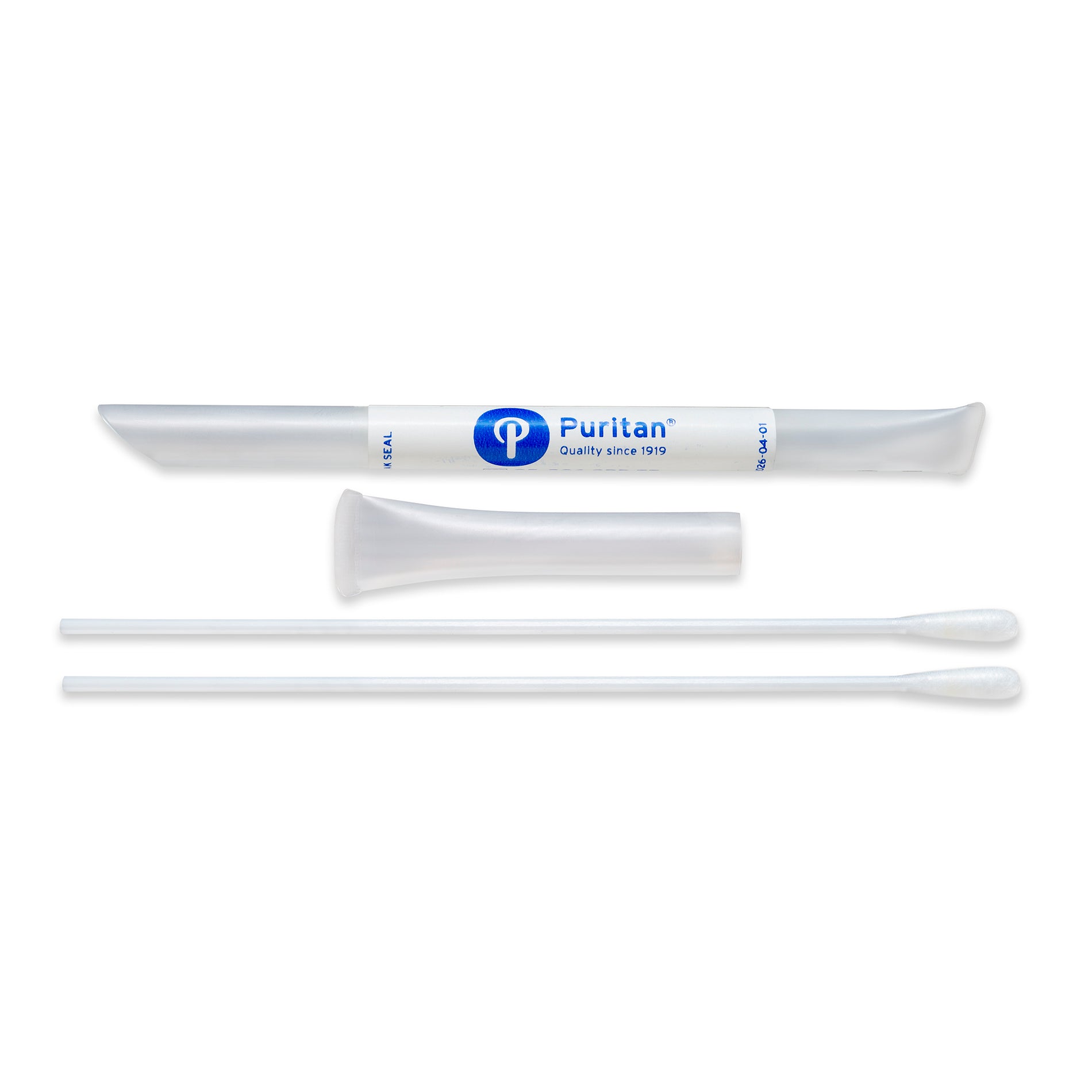 25-806 2PD TT - Puritan Dry Transport System 6’’ Sterile Standard Polyester Plastic Swab 2 per tube