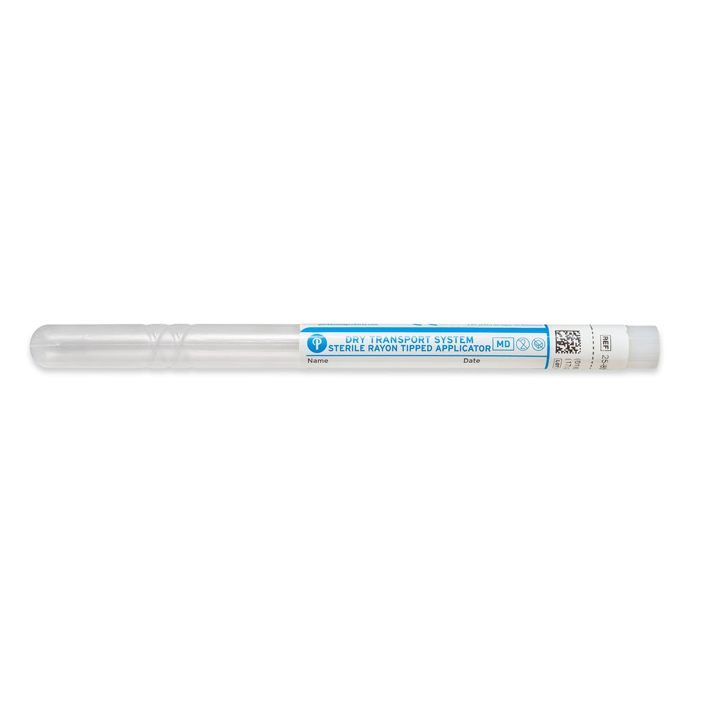 25-806 2PR BT - Puritan 6’’ Sterile Standard Rayon Swab w/Plastic Handle & Tube