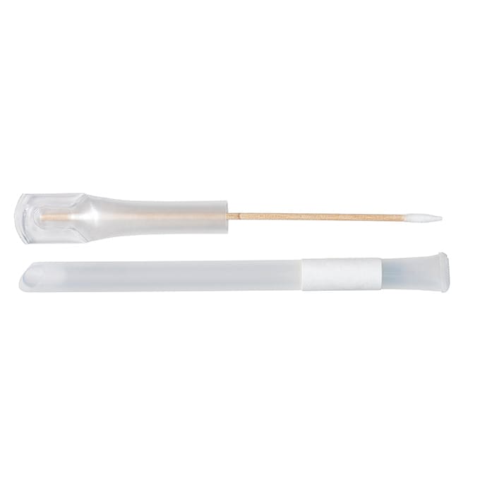 Fab-Swab 5" Sterile DNA Controlled Mini-tip Cotton Swab w/Wood Handle & Tube 