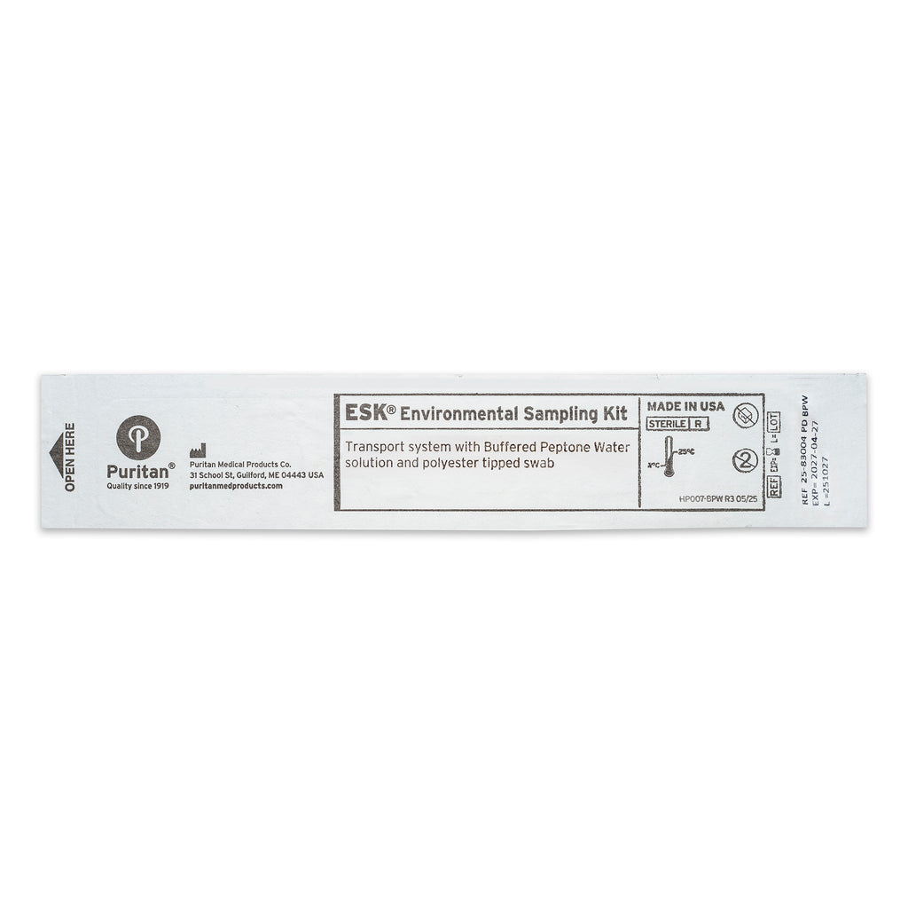 Puritan ESK Sampling Kit - 4" Sterile Polyester Swab & 4ml Buffered Peptone Water