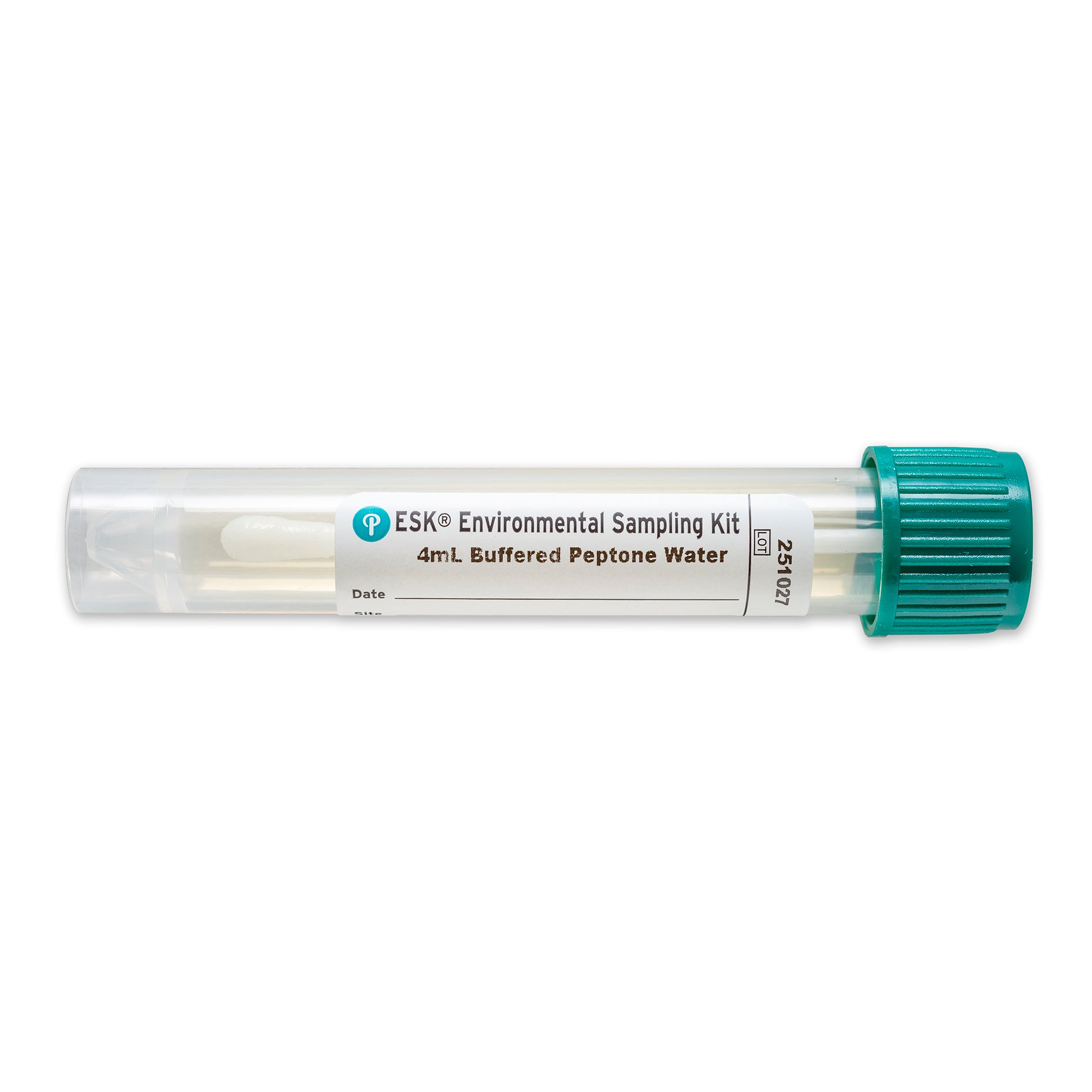 Puritan ESK Sampling Kit - 4" Sterile Polyester Swab & 4ml Buffered Peptone Water