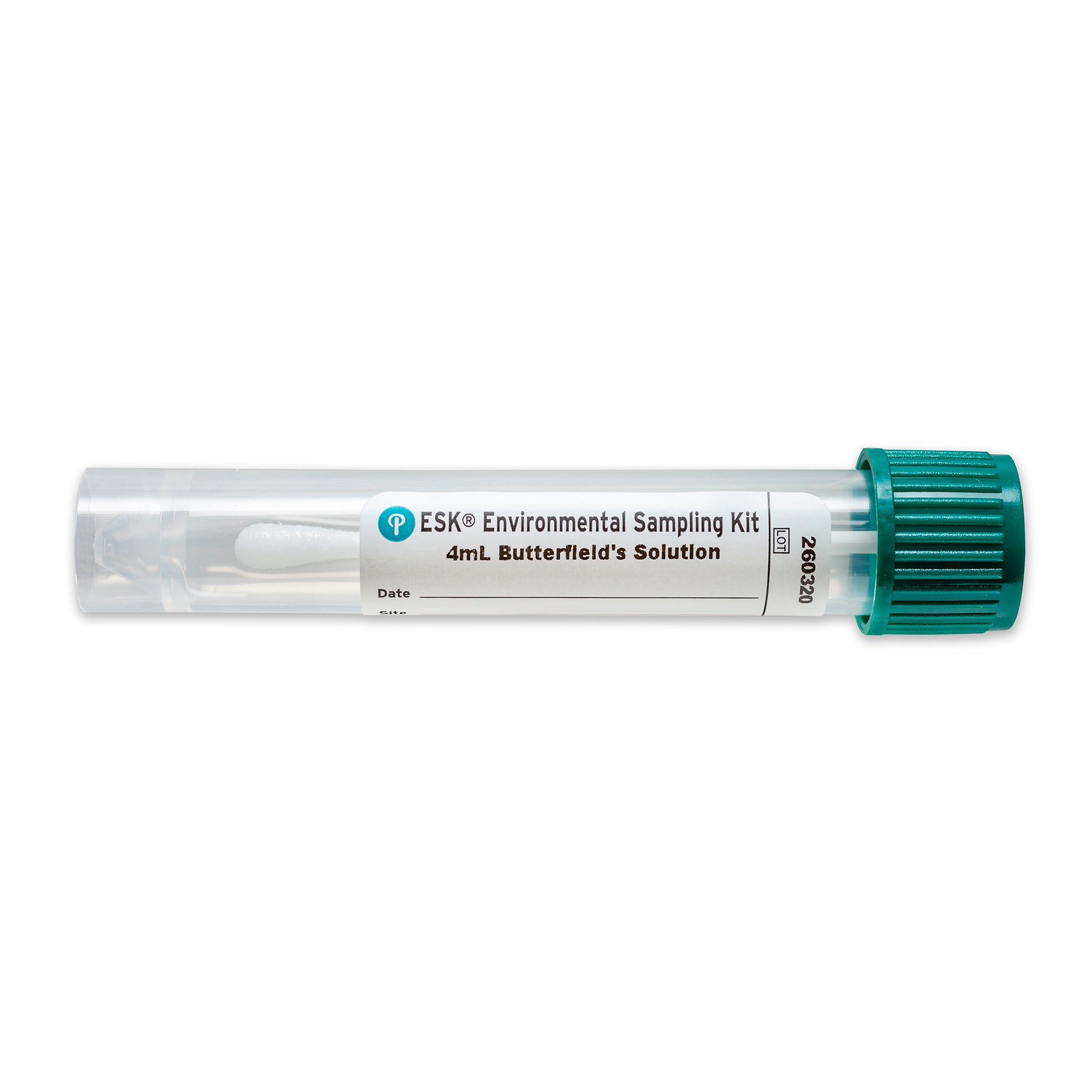 Puritan ESK Sampling Kit - 4" Sterile Polyester Swab & 4ml Butterfield's Solution