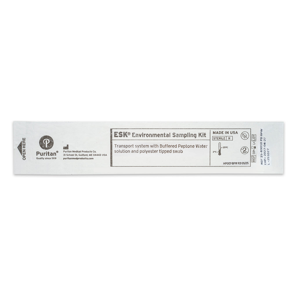 Puritan ESK Sampling Kit - 4" Sterile Polyester Swab & 10ml Buffered Peptone Water