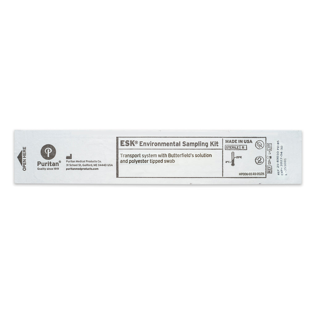 Puritan ESK Sampling Kit - 4" Sterile Polyester Swab & 10ml Butterfield's Solution