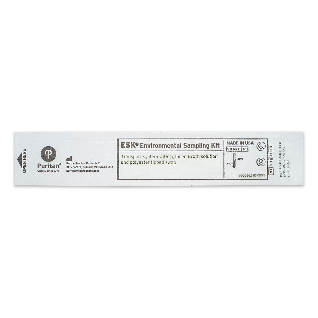 Puritan ESK Sampling Kit - 4" Sterile Polyester Swab & 10ml Letheen Broth