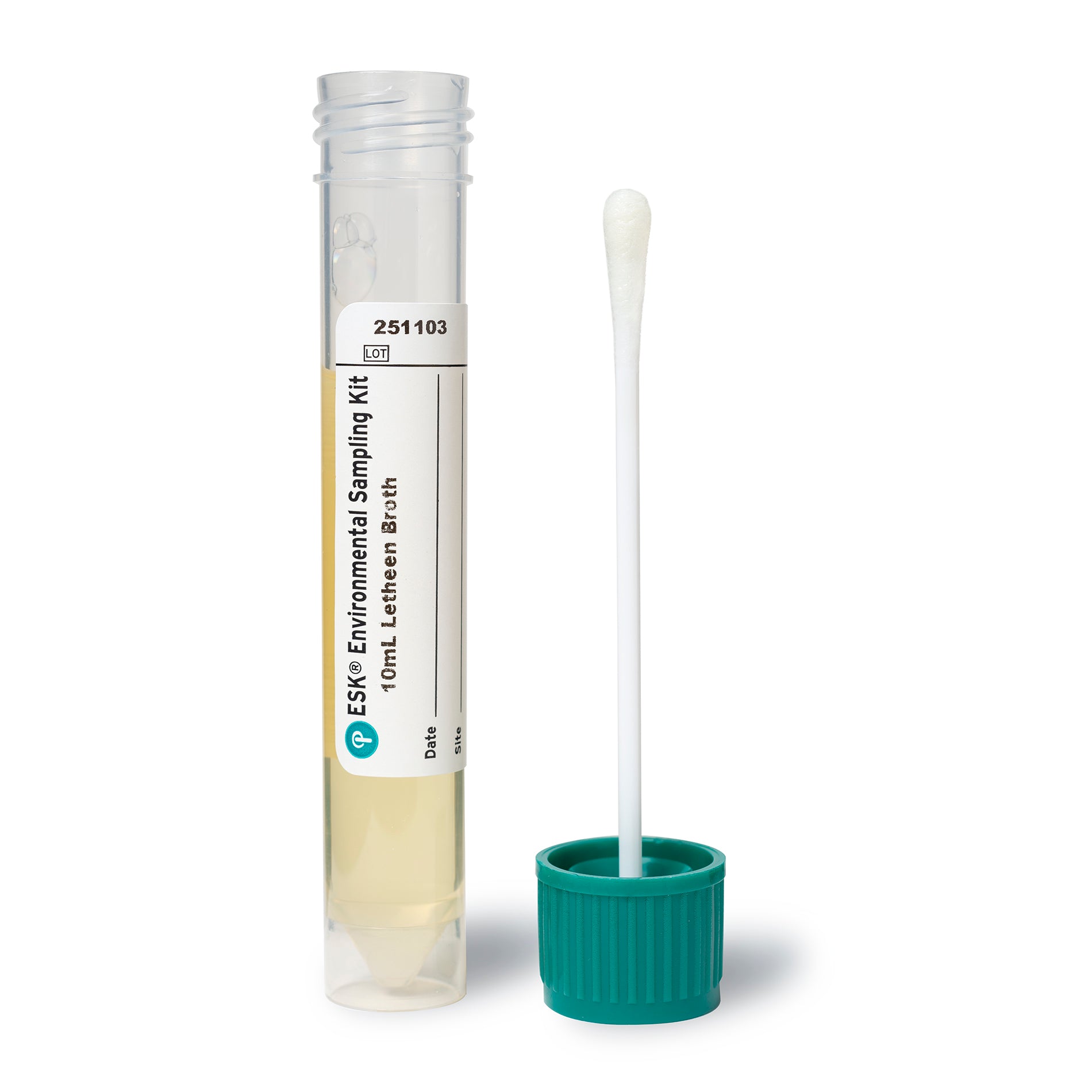 Puritan ESK Sampling Kit - 4" Sterile Polyester Swab & 10ml Letheen Broth