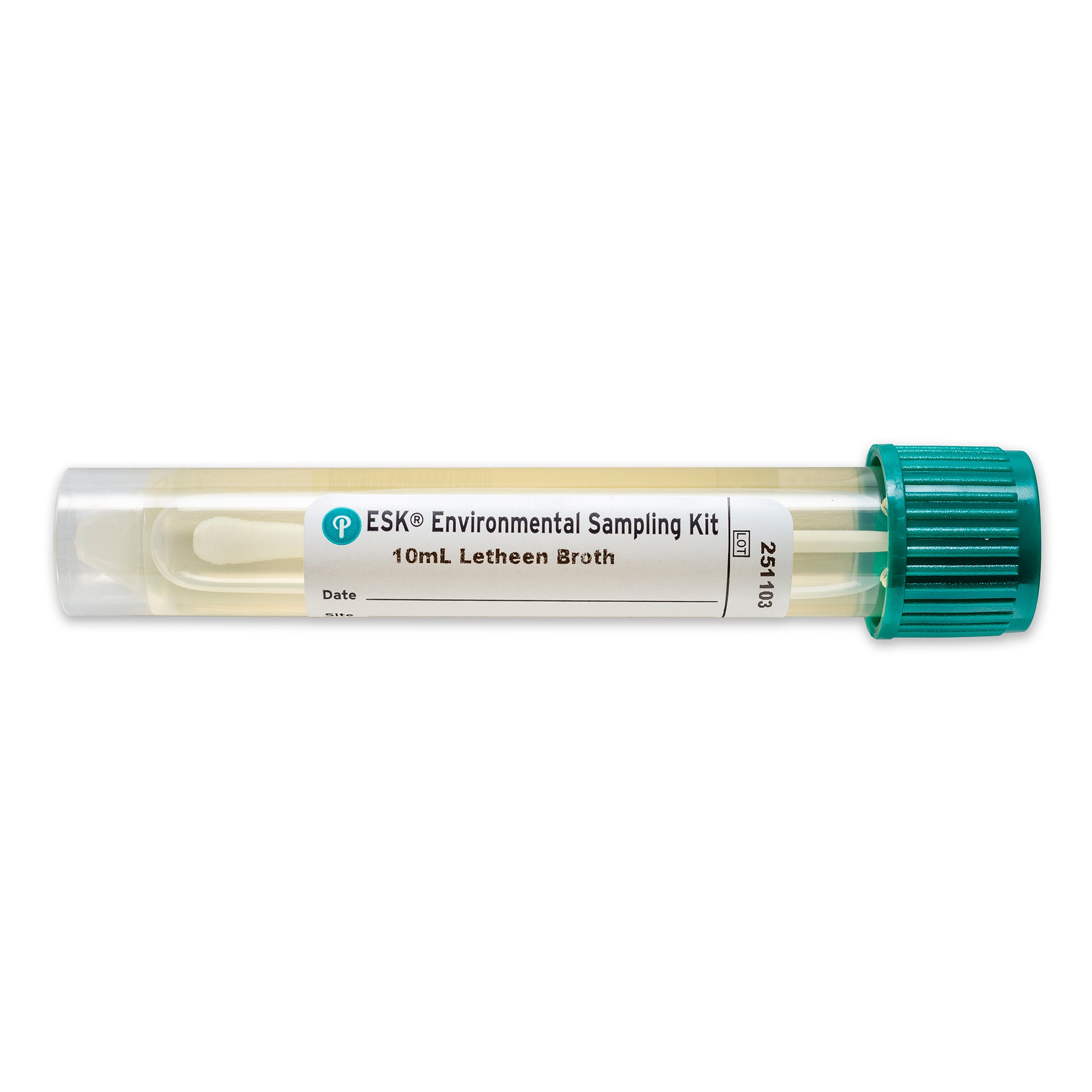 Puritan ESK Sampling Kit - 4" Sterile Polyester Swab & 10ml Letheen Broth