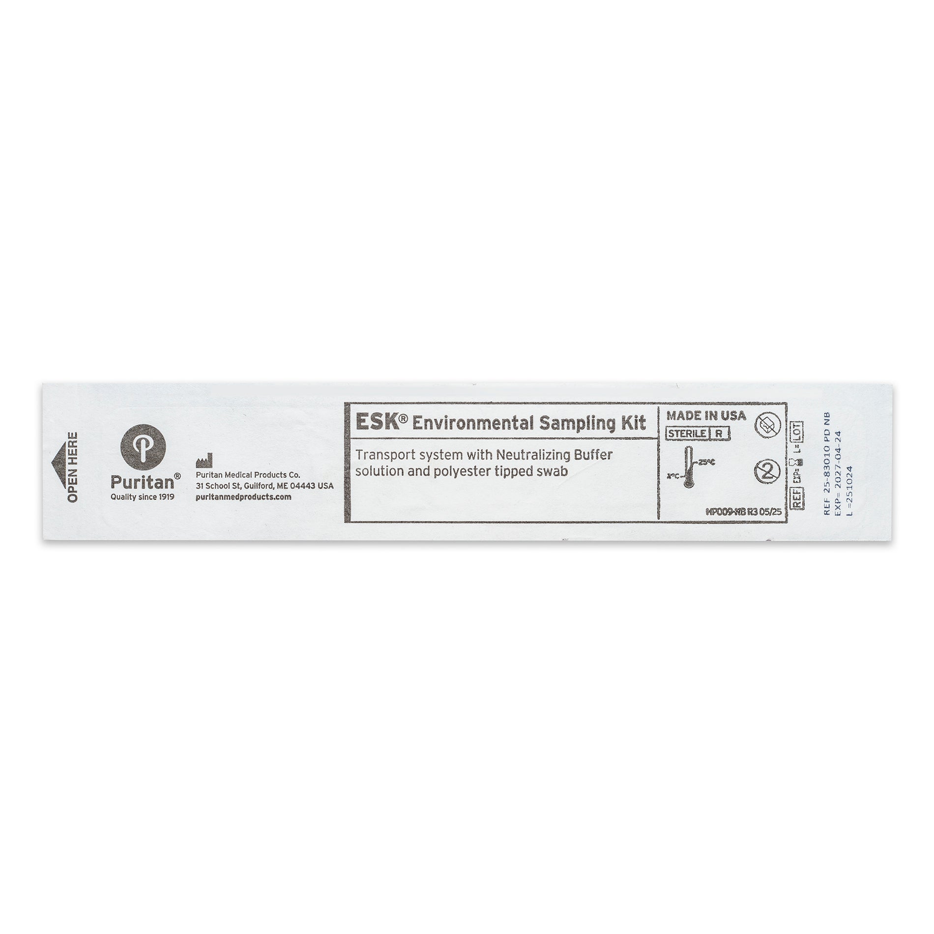 Puritan ESK Sampling Kit - 10ml Neutralizing Buffer