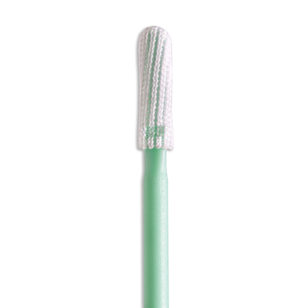 3125 - PurSwab 3’’ Symmetrical Round MIni-Tip Knitted Polyester Swab w/Polypropylene Handle