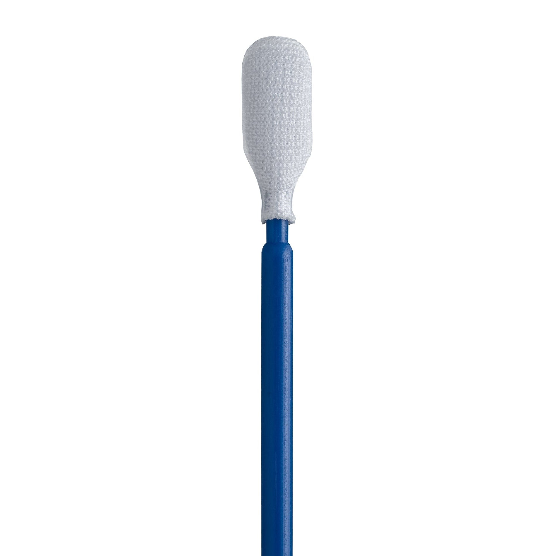 3676 - PurSwab 6’’ Spatula Shaped Knitted Polyester Swab w/Blue Polypropylene Handle