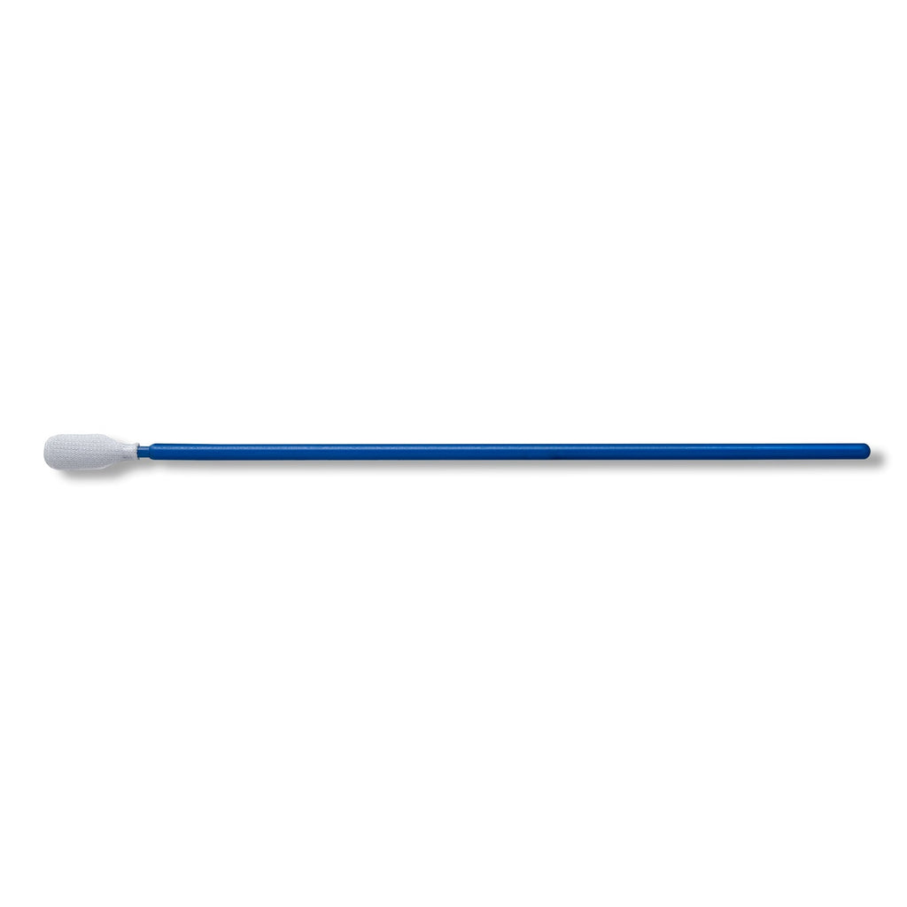3676 - PurSwab 6’’ Spatula Shaped Knitted Polyester Swab w/Blue Polypropylene Handle