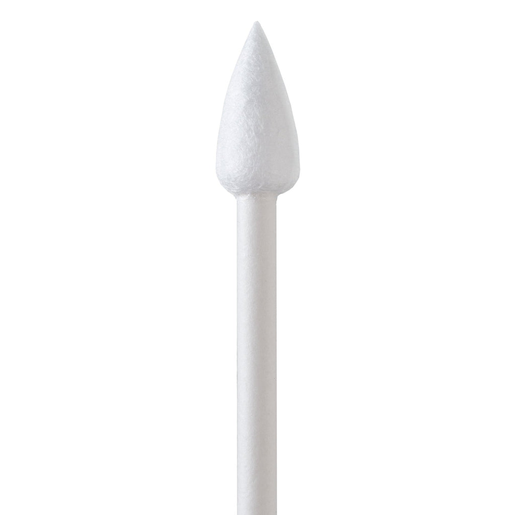 872-PC DBL - PurSwab 3’’ Lint Free Double-Ended Cone Shaped Cotton Swab w/Paper Handle