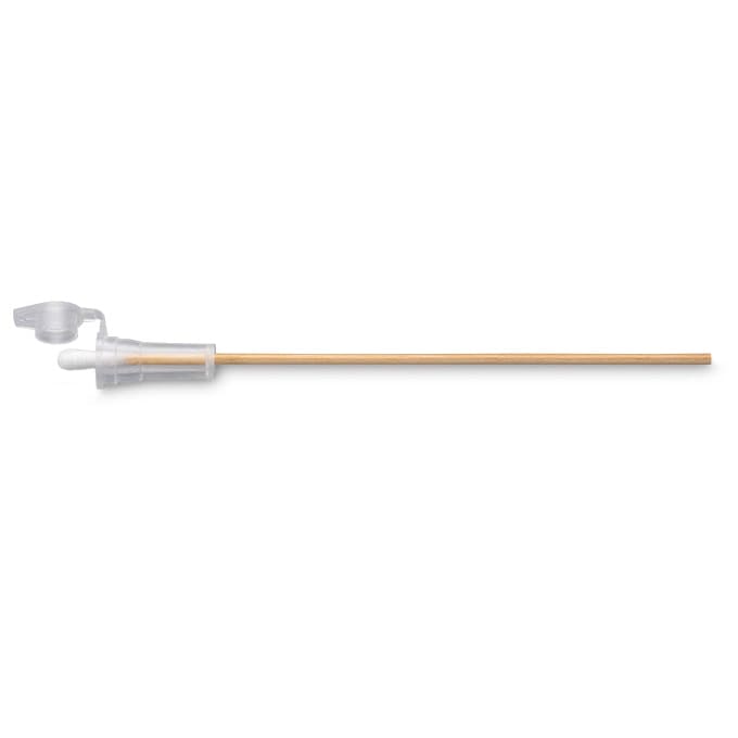 Cap-Shure 6" Sterile Standard Cotton Swab & Protective Cap w/ Wooden Handle