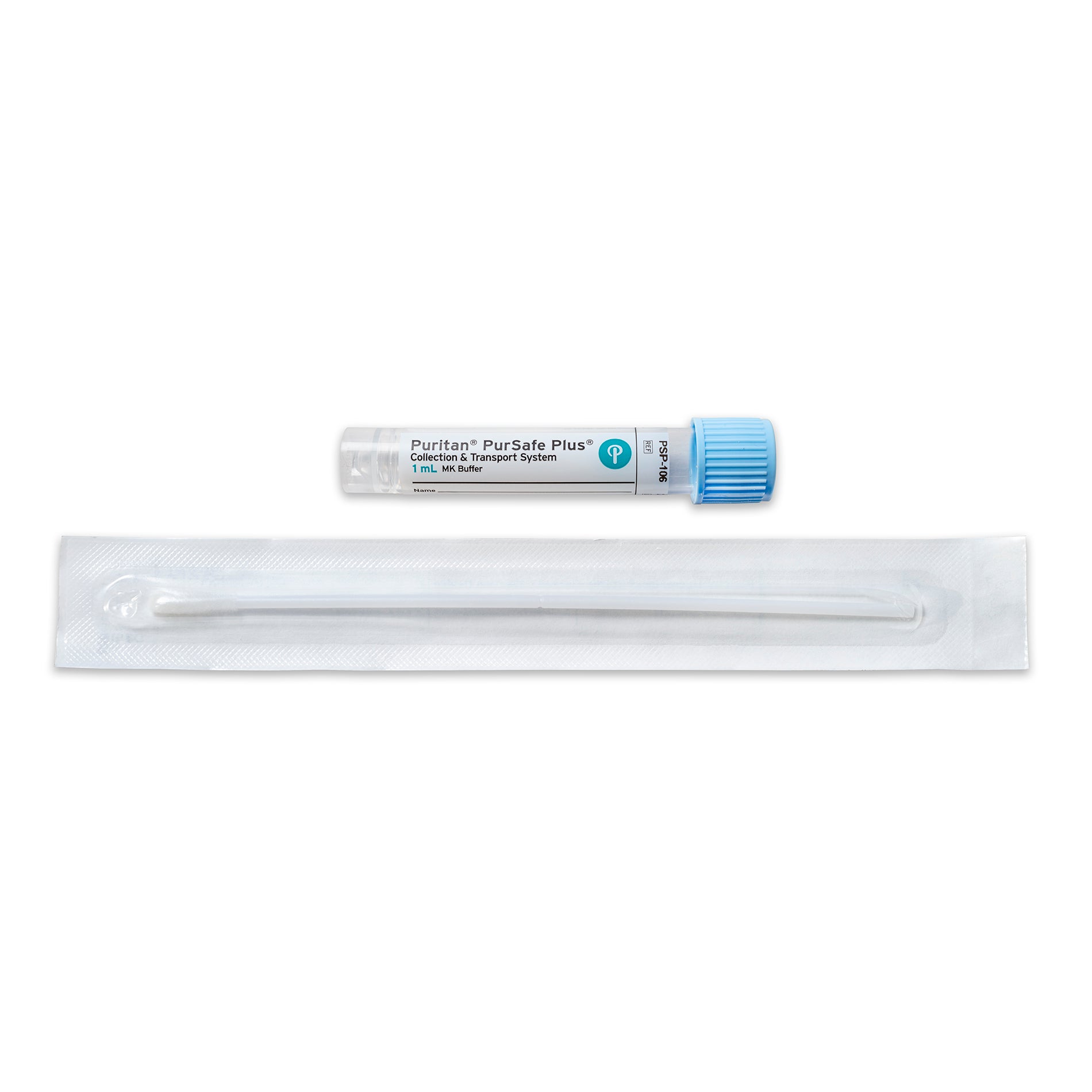 Puritan PurSafe Plus® 1ml MK Buffer and 6" Sterile Large Flock Swab