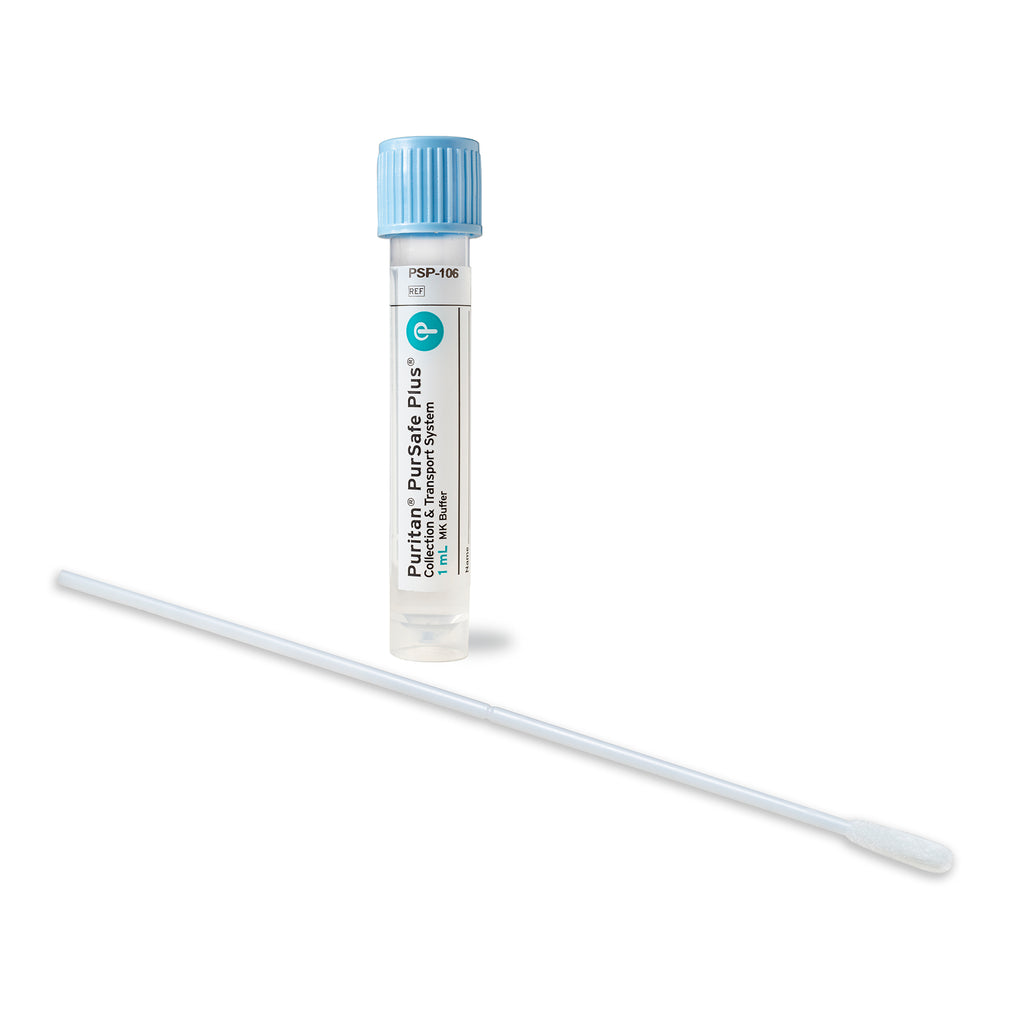Puritan PurSafe Plus® 1ml MK Buffer and 6" Sterile Large Flock Swab