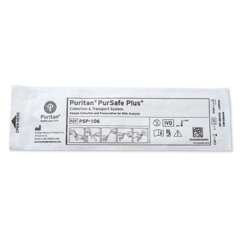 Puritan PurSafe Plus® 1ml MK Buffer and 6" Sterile Large Flock Swab
