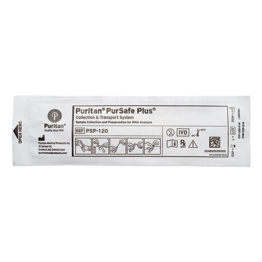 Puritan PurSafe Plus® 1ml MK Buffer and 6" Sterile Ultrafine Flock Swab