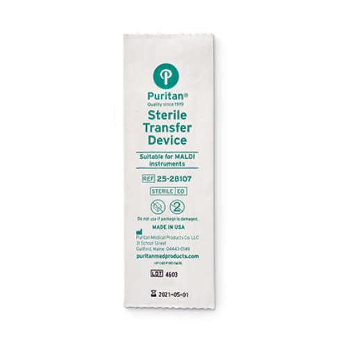 Puritan 3’’ Sterile Pointed Wooden Transfer Device - Wooden