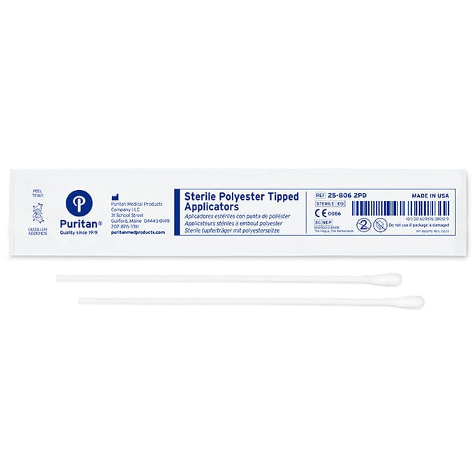 Puritan 6’’ Sterile Standard Polyester Swab w/Polystyrene