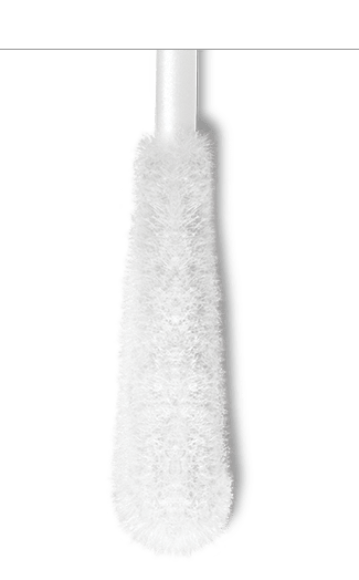 White cotton swab upside down