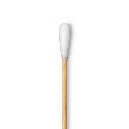Cotton swab with wooden handle
