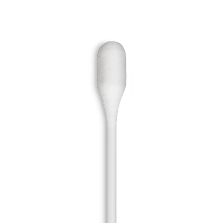 White cotton swab on a white background