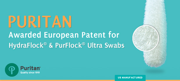 Puritan European Patents for PurFlock Ultra & HydraFlock Swabs
