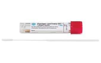 Puritan UniTranz-RT 1ml Filled Vial and 6" Sterile Ultrafine Flock Swab