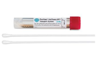 Puritan UniTranz-RT 3ml Filled Vial w/2 Sterile Standard Polyester Swabs